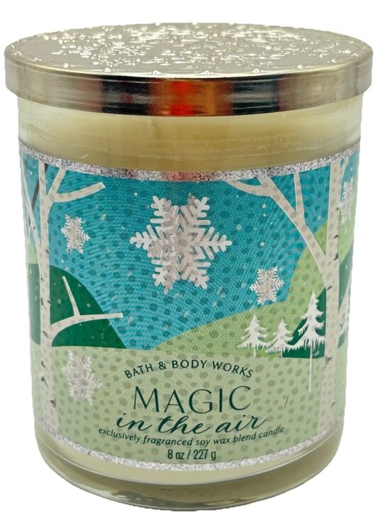 Bath & Body Works Other - Bath & Body Works Magic In The Air Single Wick Candle Christmas Iris Snow 8oz